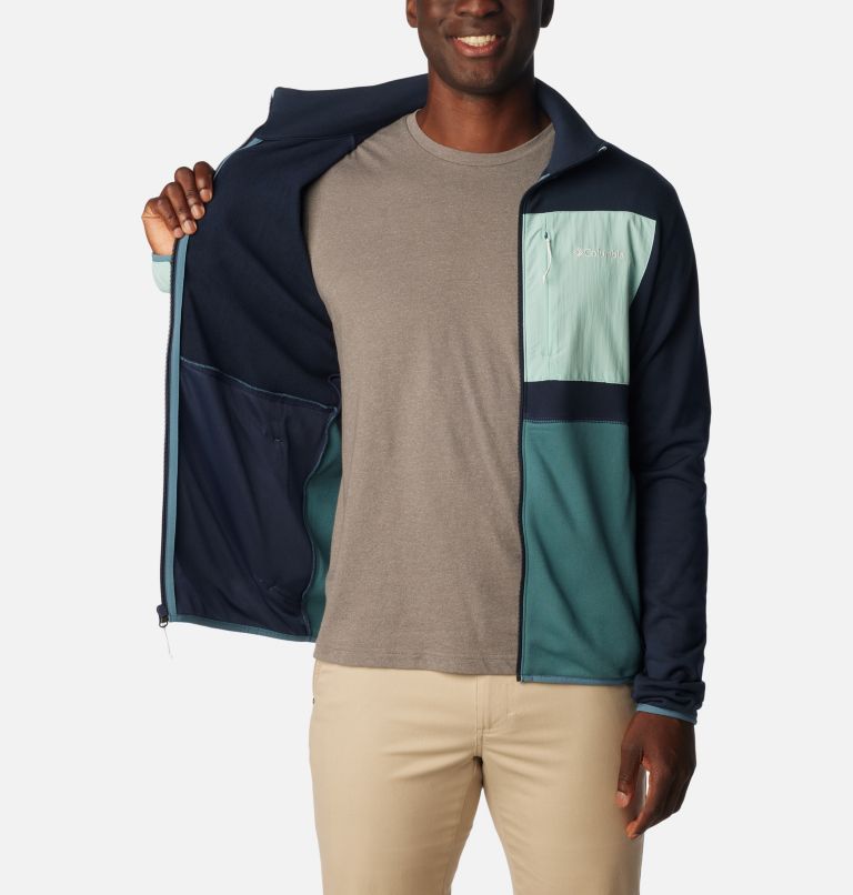 Polaire Technique Columbia Hike Homme, Color: Collegiate Navy, Cloudburst, SprayÂ , image 5