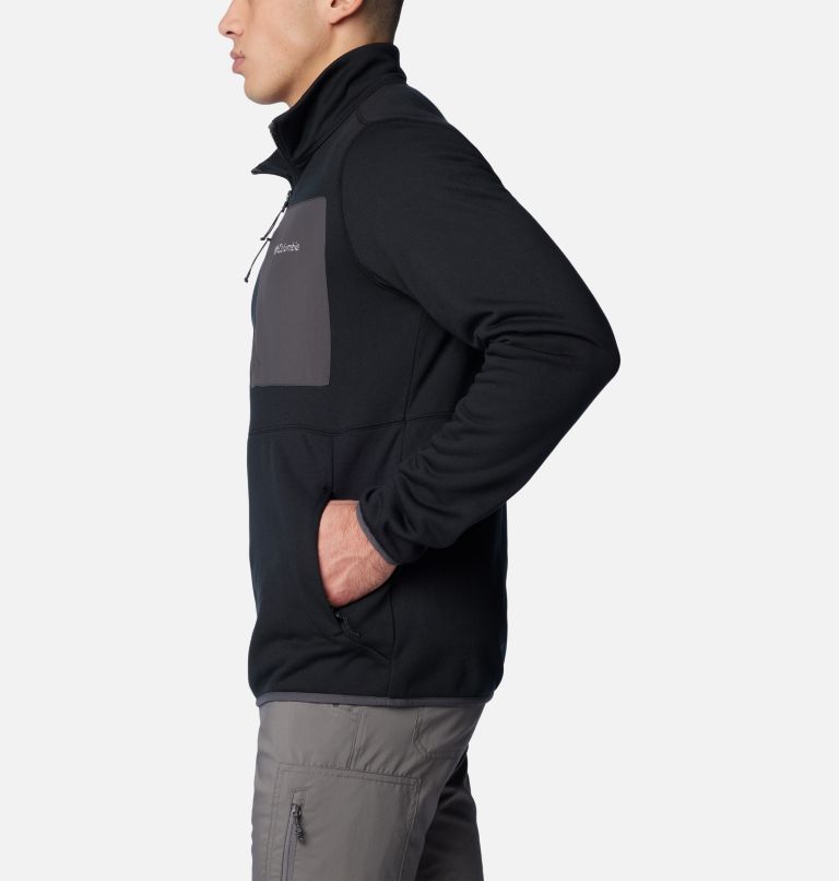 Forro polar técnico con media cremallera Columbia Hike para hombre, Color: Black, image 3