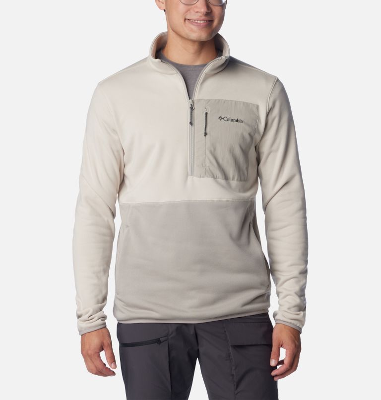 Mens walking best sale fleece half zip