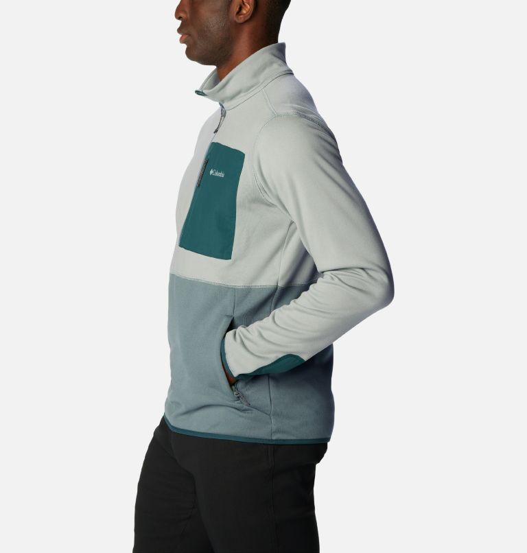 Columbia Hike Half Zip | 350 | M, Color: Niagara, Metal, image 3