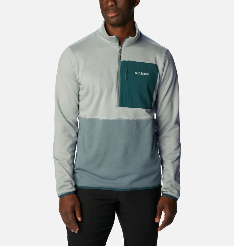 Mens walking fleece online half zip