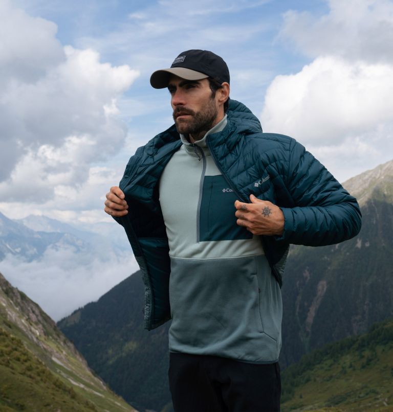 Columbia Hike Half Zip | 350 | M, Color: Niagara, Metal, image 8