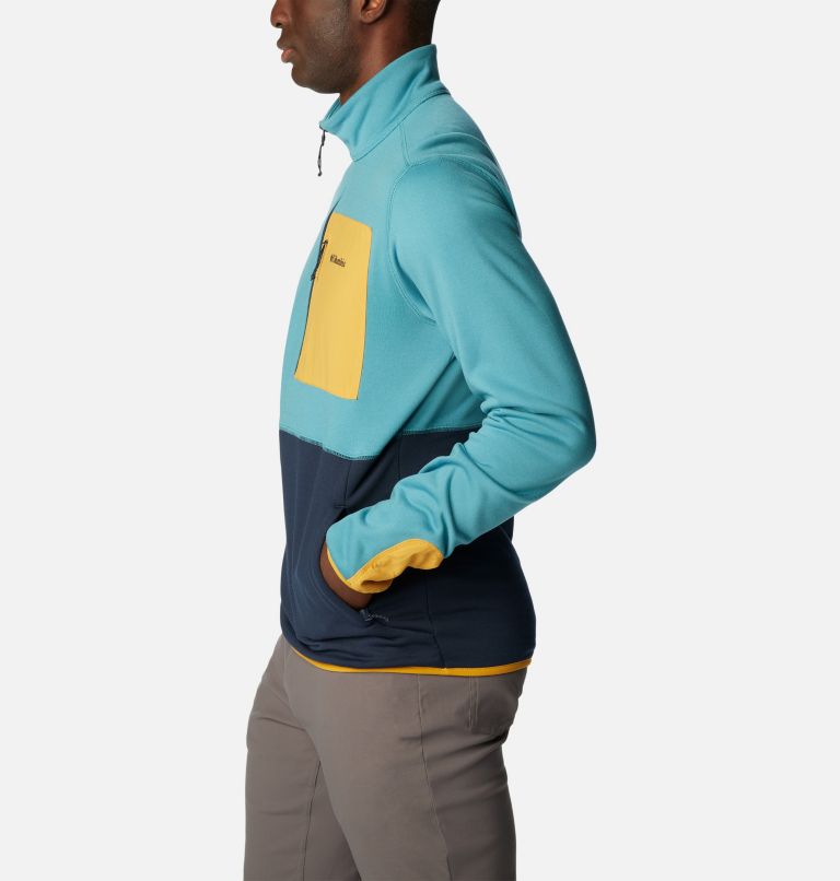 Columbia Hike Half Zip | 424 | M, Color: Shasta, Collegiate Navy, image 3