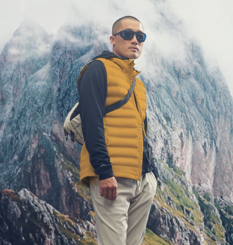 Men's Out-Shield Hybrid Vest, Color: Raw Honey, image 7