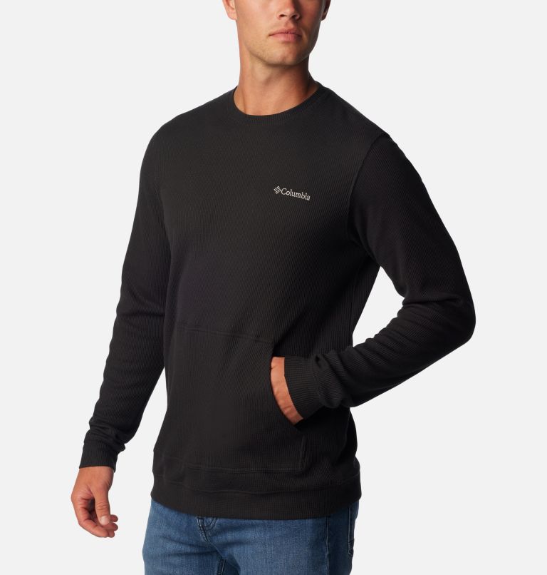 Men's Pitchstone Knit Crew Sweatshirt, Color: Black, image 5