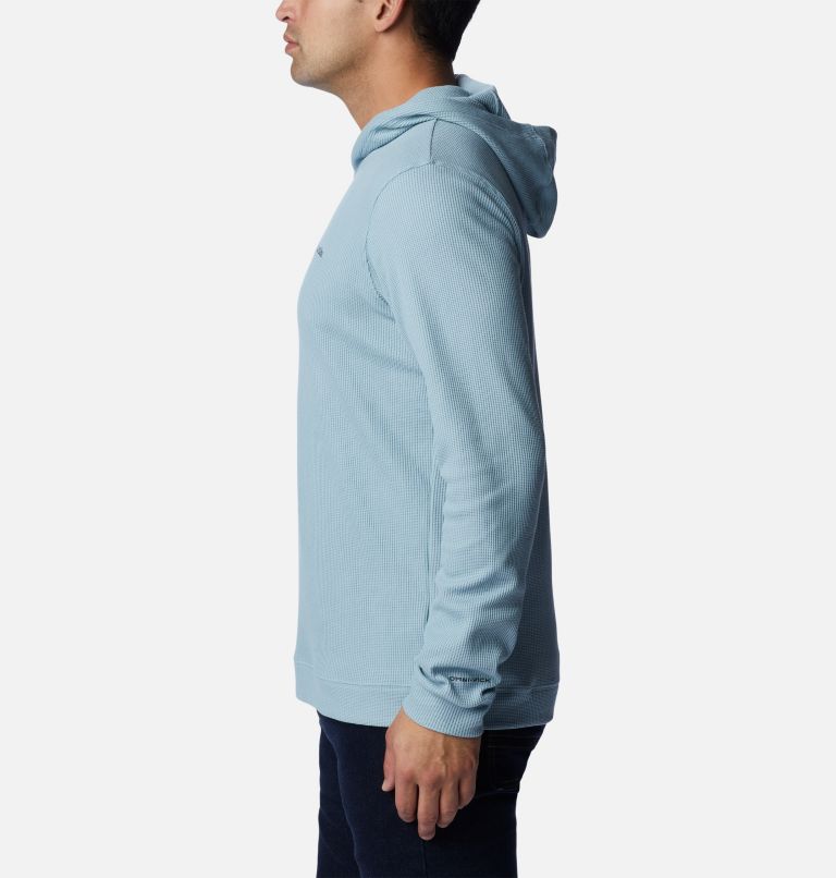 Thumbnail: Men's Pitchstone Knit Hoodie, Color: Stone Blue, image 3