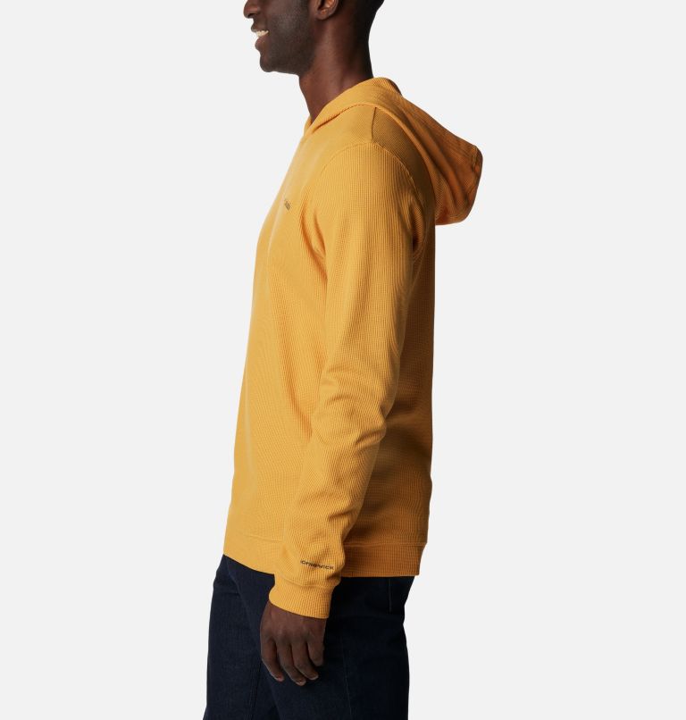 Thumbnail: Men's Pitchstone Knit Hoodie, Color: Raw Honey, image 3