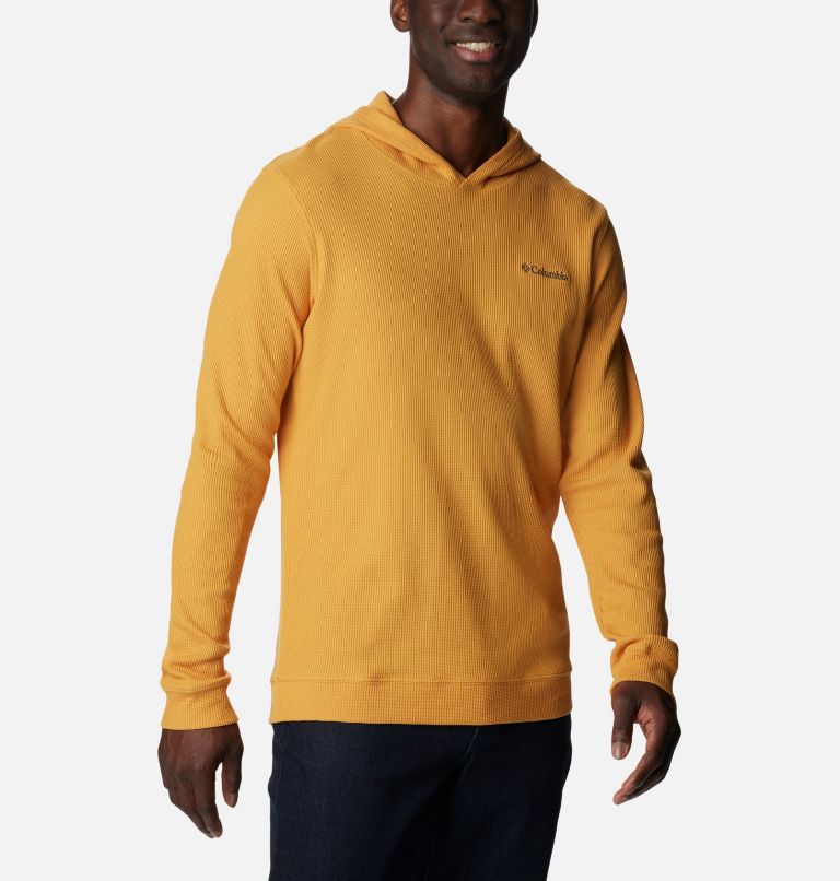 Thumbnail: Men's Pitchstone Knit Hoodie, Color: Raw Honey, image 5