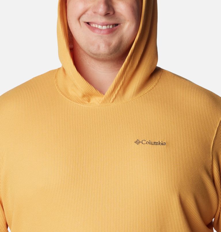 Thumbnail: Men's Pitchstone Knit Hoodie - Big, Color: Raw Honey, image 4