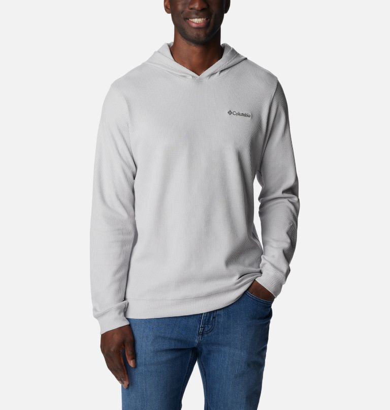 Grey knitted hoodie outlet mens