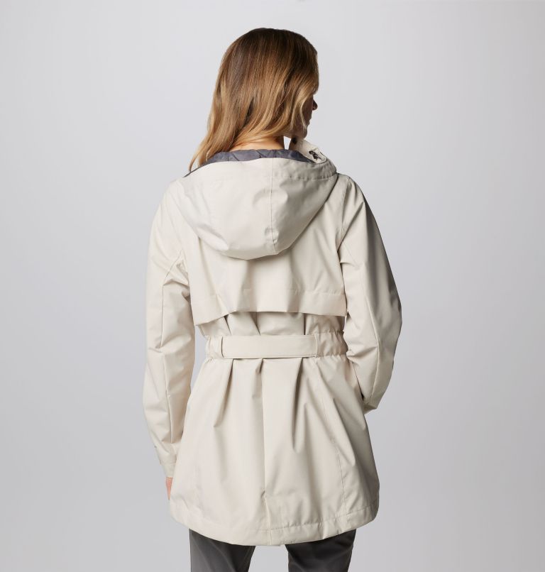 Women’s Long Valley Rain Trench II, Color: Dark Stone, image 2