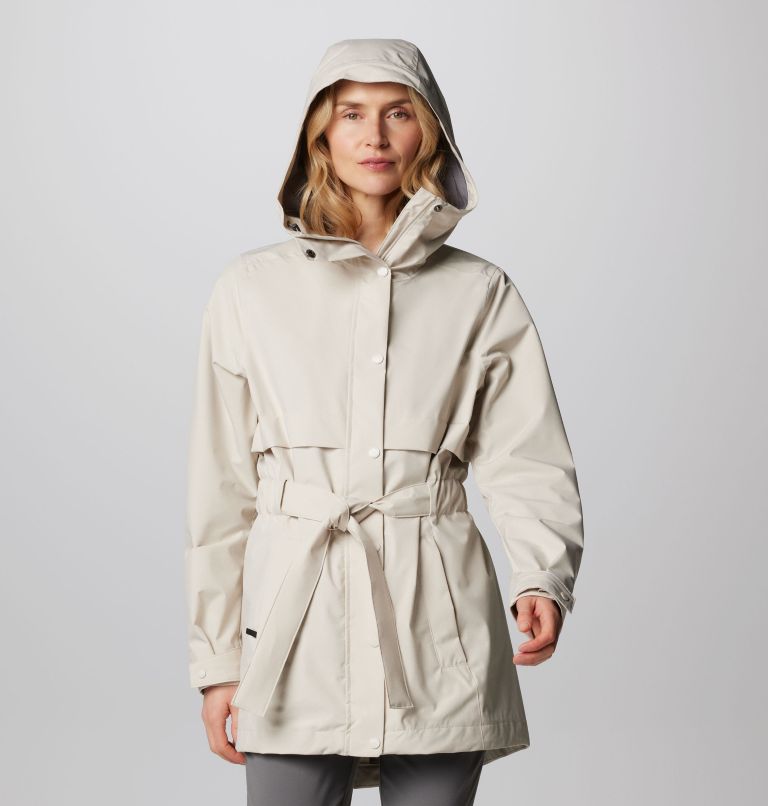 Women’s Long Valley Rain Trench II, Color: Dark Stone, image 1