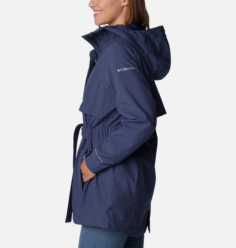 Thumbnail: Women's Long Valley Rain Trench II, Color: Nocturnal, image 3