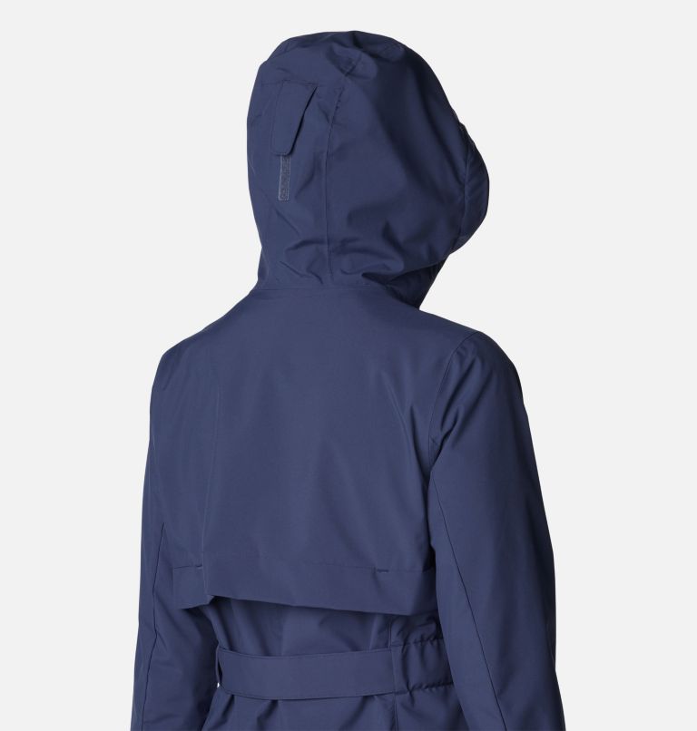 Women’s Long Valley Rain Trench II, Color: Nocturnal, image 6