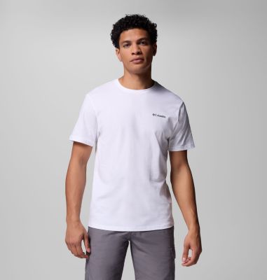 Men's Barton Springs Graphic T-Shirt, Color: White, Ripple Blue, image 7