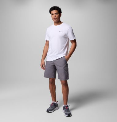 T-shirt grafica Barton Springs da uomo, Color: White, Ripple Blue, image 4