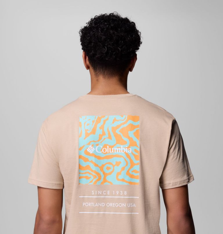 T-shirt Graphique Barton Springs Homme, Color: Ancient Fossil, Spray, image 6