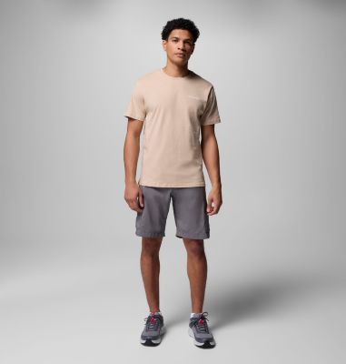 T-shirt grafica Barton Springs da uomo, Color: Ancient Fossil, Spray, image 8