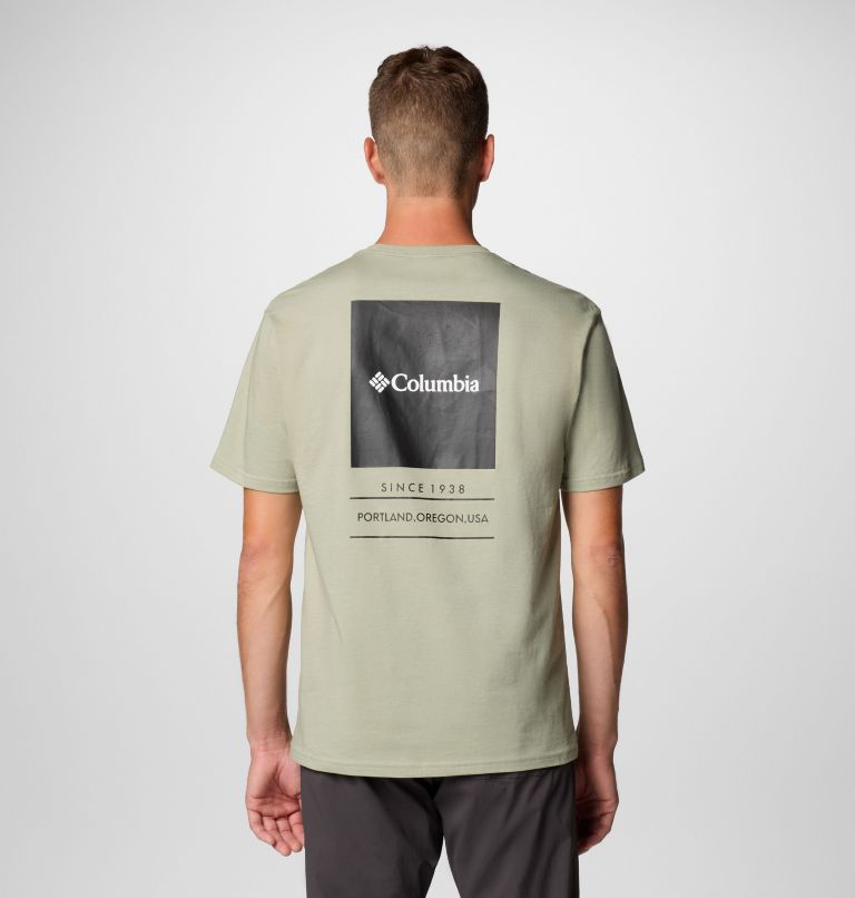 Men's Barton Springs Graphic T-Shirt, Color: Safari, Black, image 1