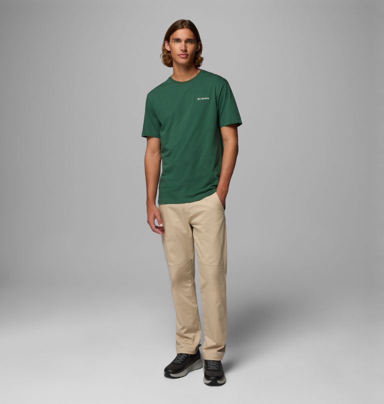 Camiseta estampada Barton Springs para hombre, Color: Rain Forest, Dark Stone, image 2