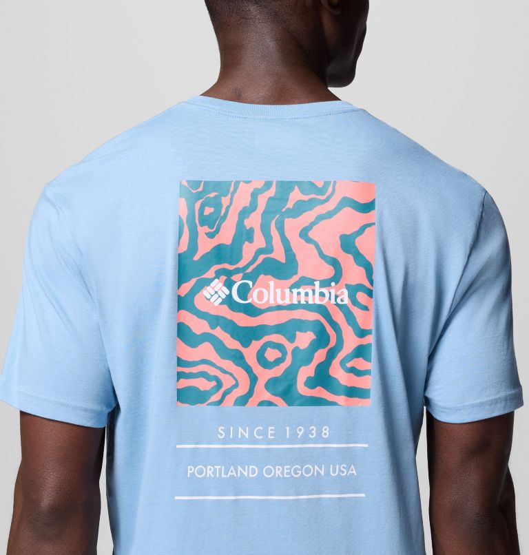 T-shirt Graphique Barton Springs Homme, Color: Ripple Blue, Alpenglow, image 6