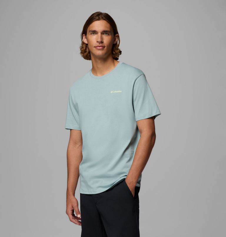 T-shirt Graphique Barton Springs Homme, Color: Crushed Blue, Citron Haze, image 4
