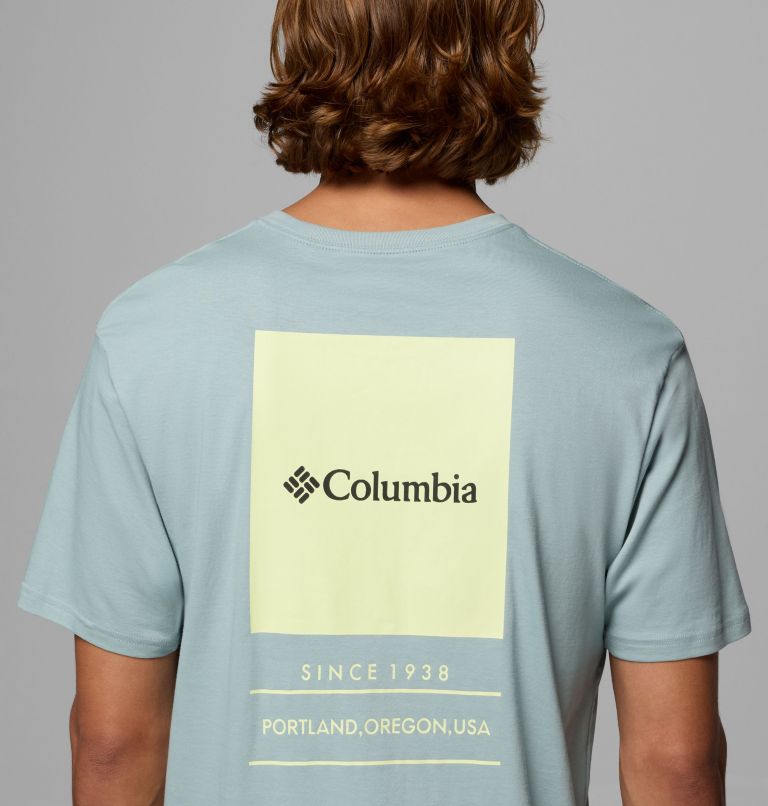 T-shirt Graphique Barton Springs Homme, Color: Crushed Blue, Citron Haze, image 6