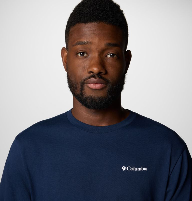 Men's Barton Springs Graphic T-Shirt, Color: Collegiate Navy, White, image 5