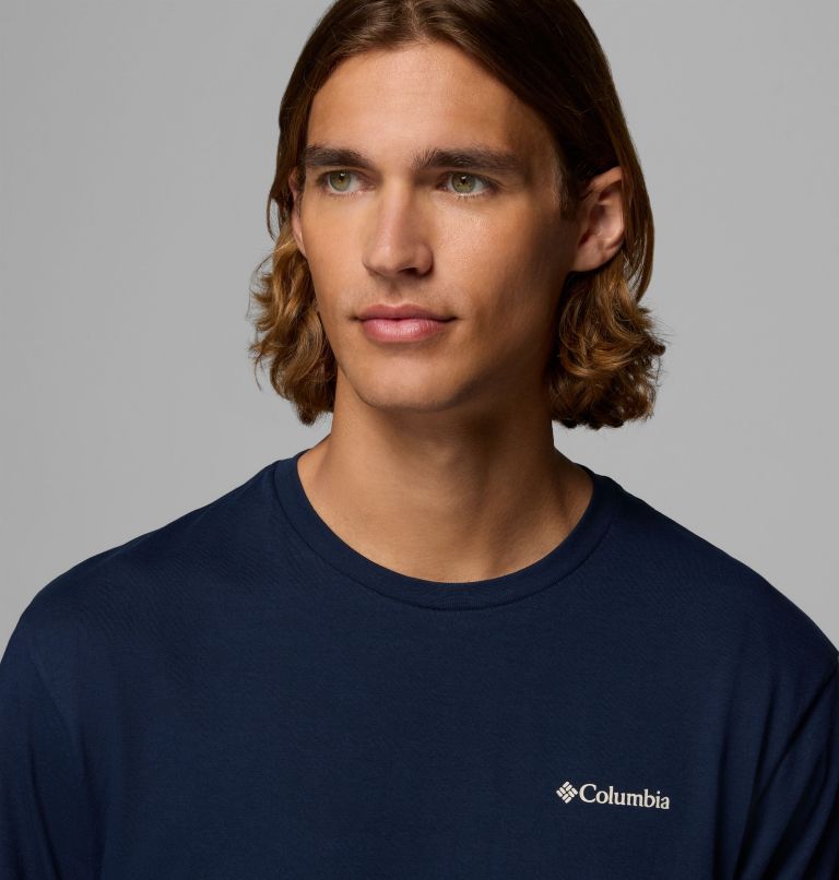 Camiseta estampada Barton Springs para hombre, Color: Collegiate Navy, Dark Stone, image 5