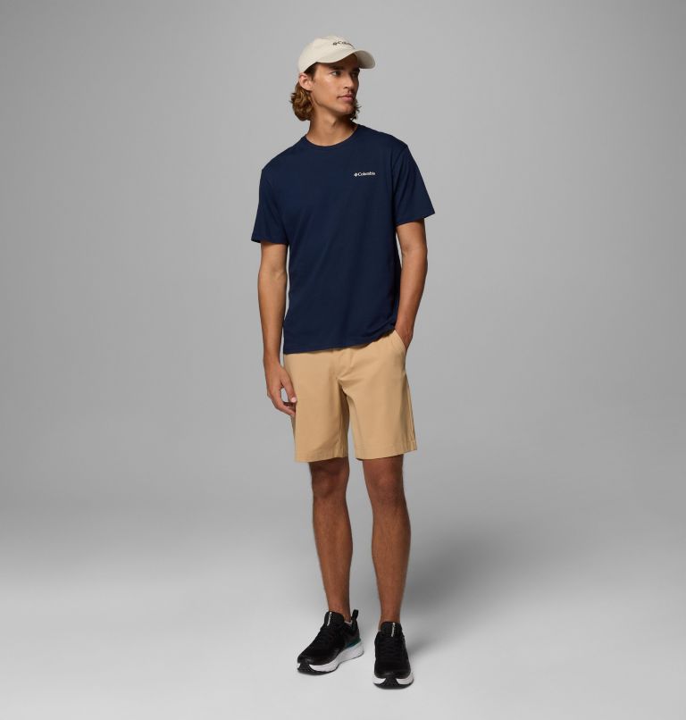 Camiseta estampada Barton Springs para hombre, Color: Collegiate Navy, Dark Stone, image 2