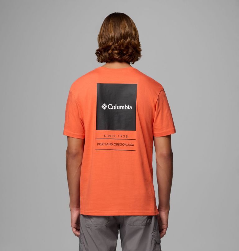 Men's Barton Springs Graphic T-Shirt, Color: Zing, Black, image 1