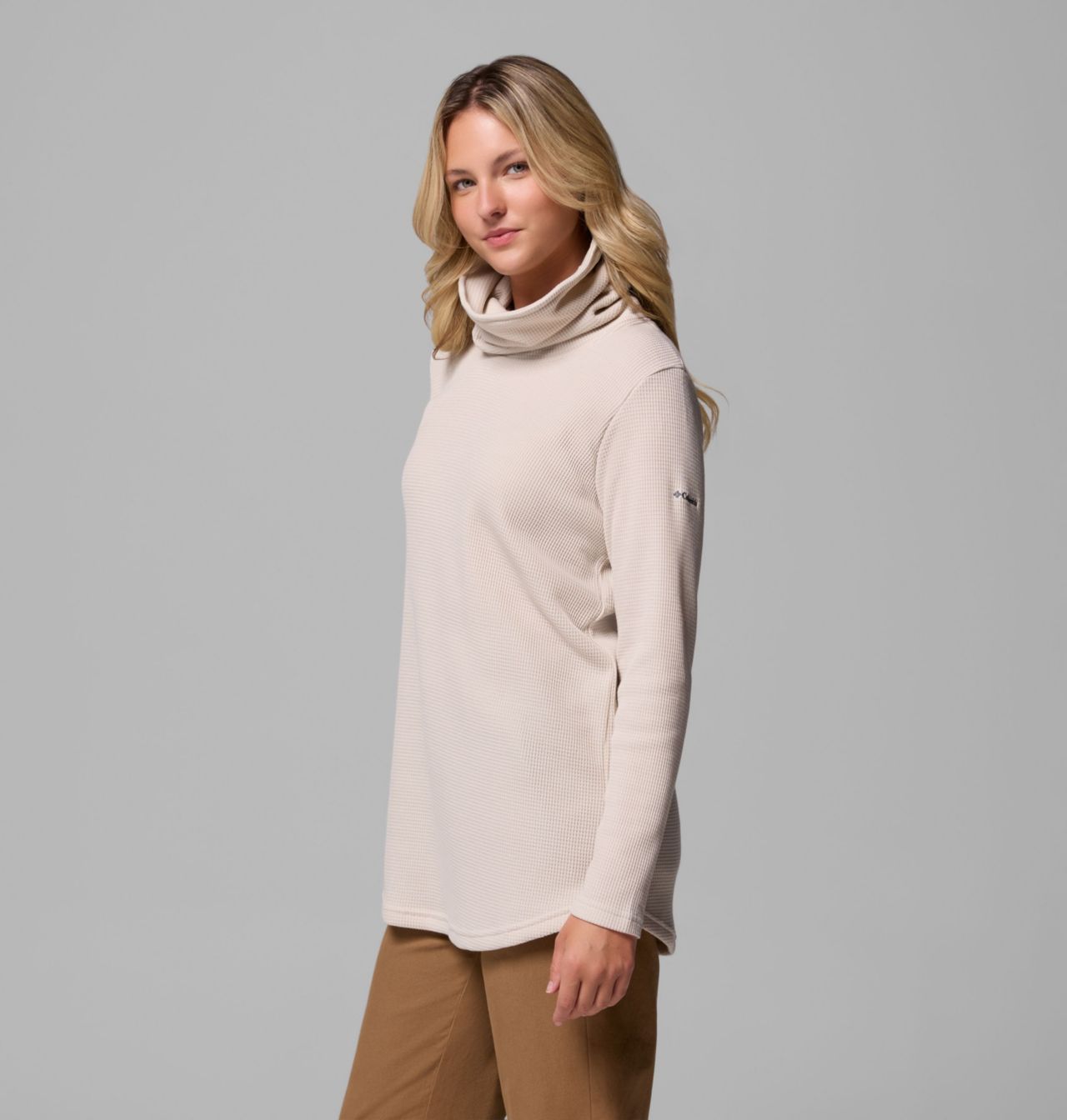Women's Holly Hideaway™ Waffle Cowl Neck Pullover | 278 | L 4