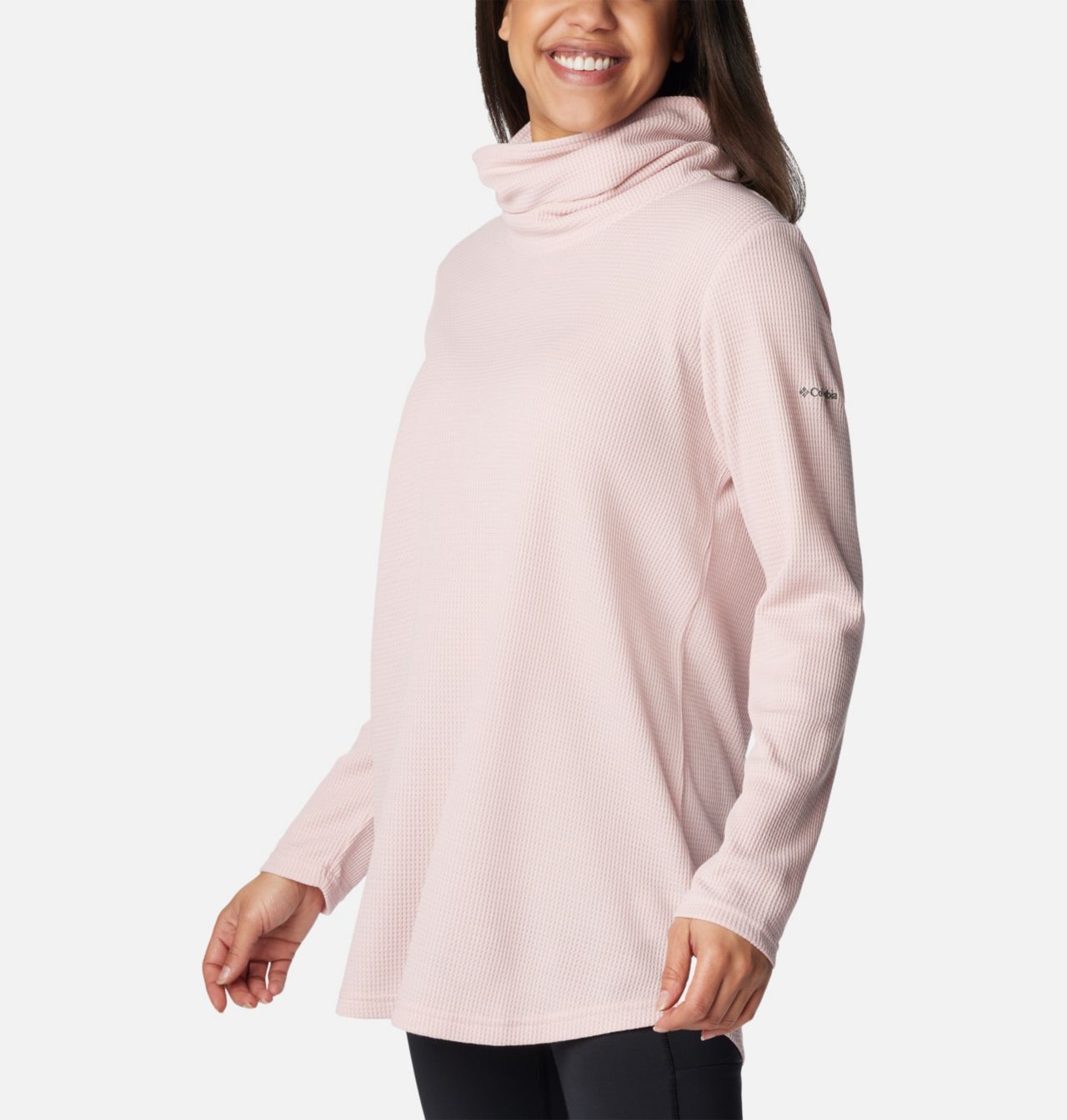 Women's Holly Hideaway™ Waffle Cowl Neck Pullover 5