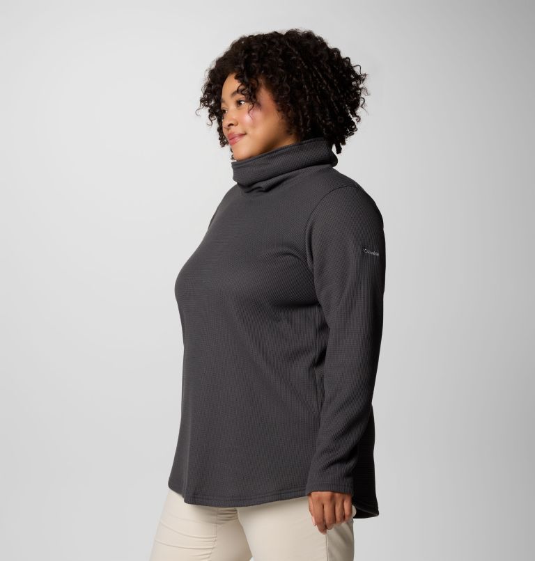 Plus size funnel neck sweatshirt hotsell