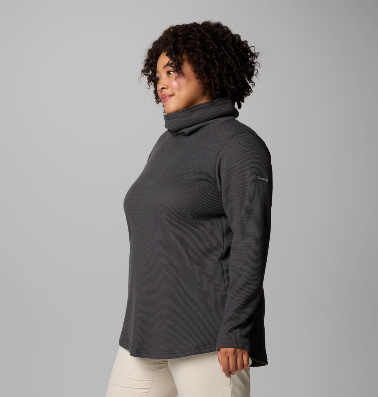 Women's Holly Hideaway™ Waffle Cowl Neck Pullover - Plus Size 4