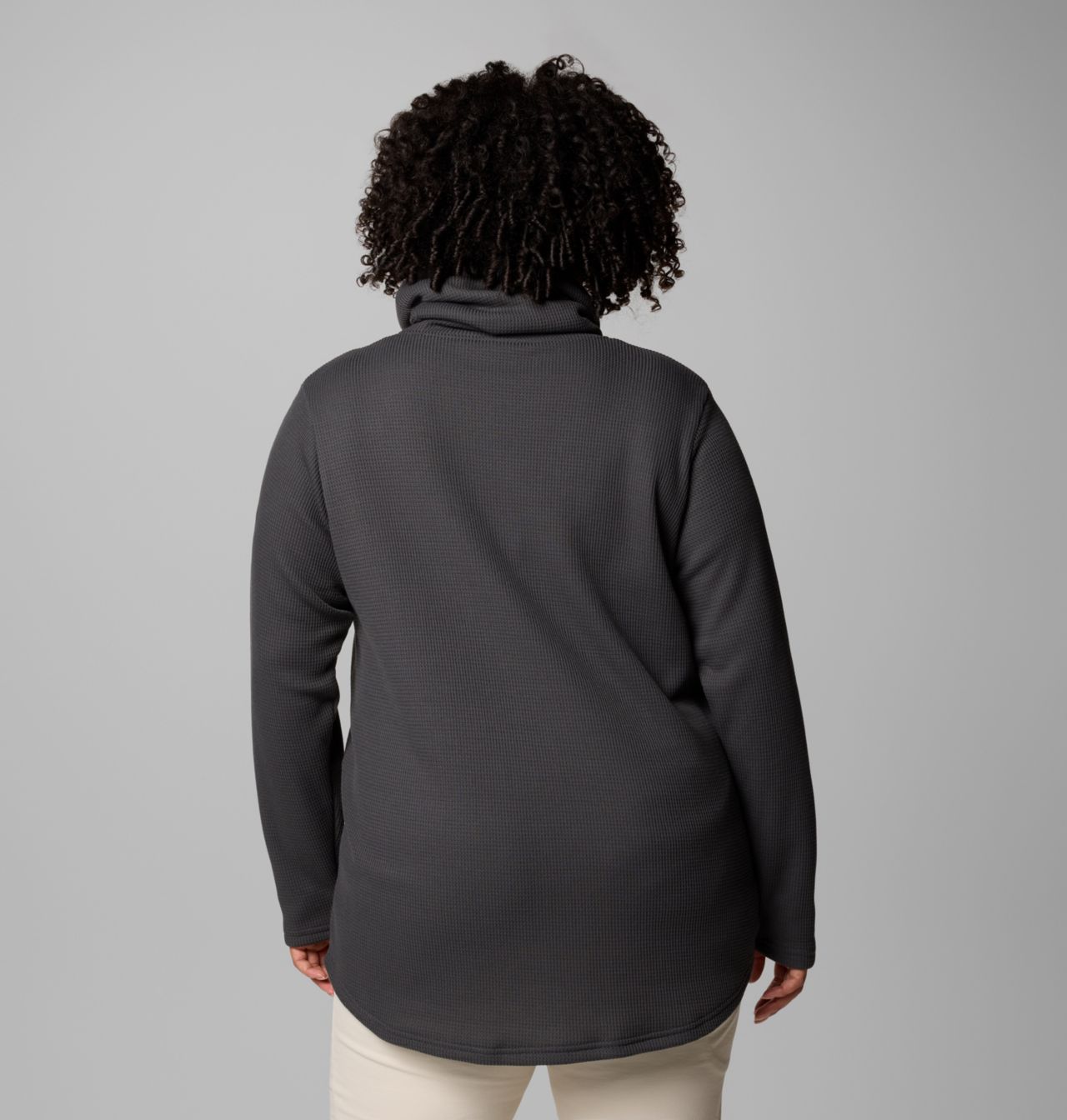 Women's Holly Hideaway™ Waffle Cowl Neck Pullover - Plus Size 2