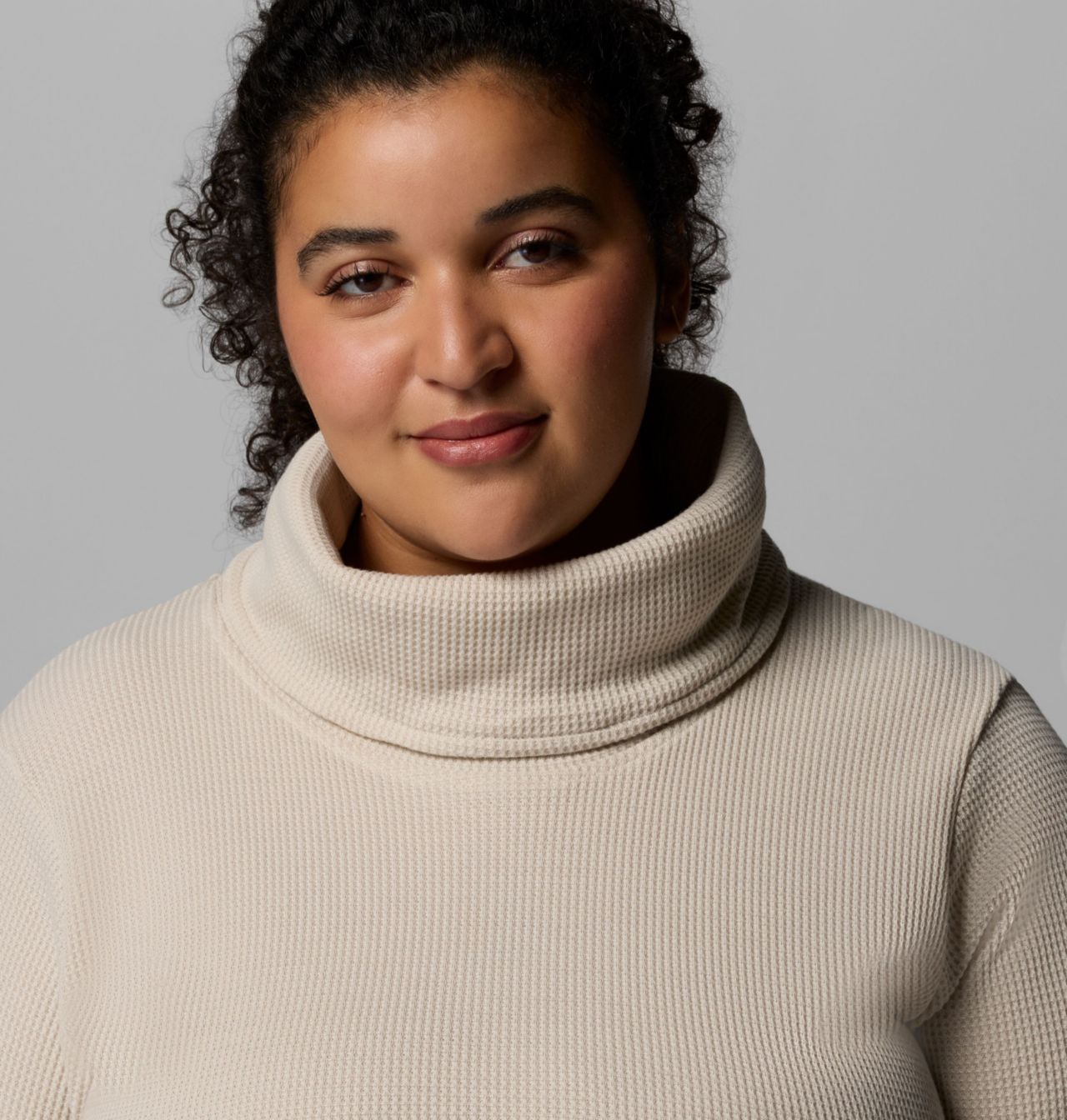 Women's Holly Hideaway™ Waffle Cowl Neck Pullover - Plus Size 5