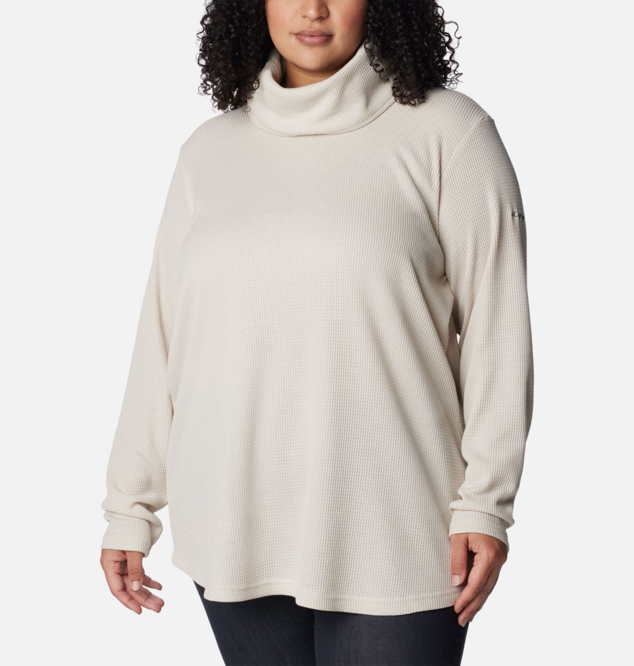 Women's Holly Hideaway™ Waffle Cowl Neck Pullover - Plus Size 6