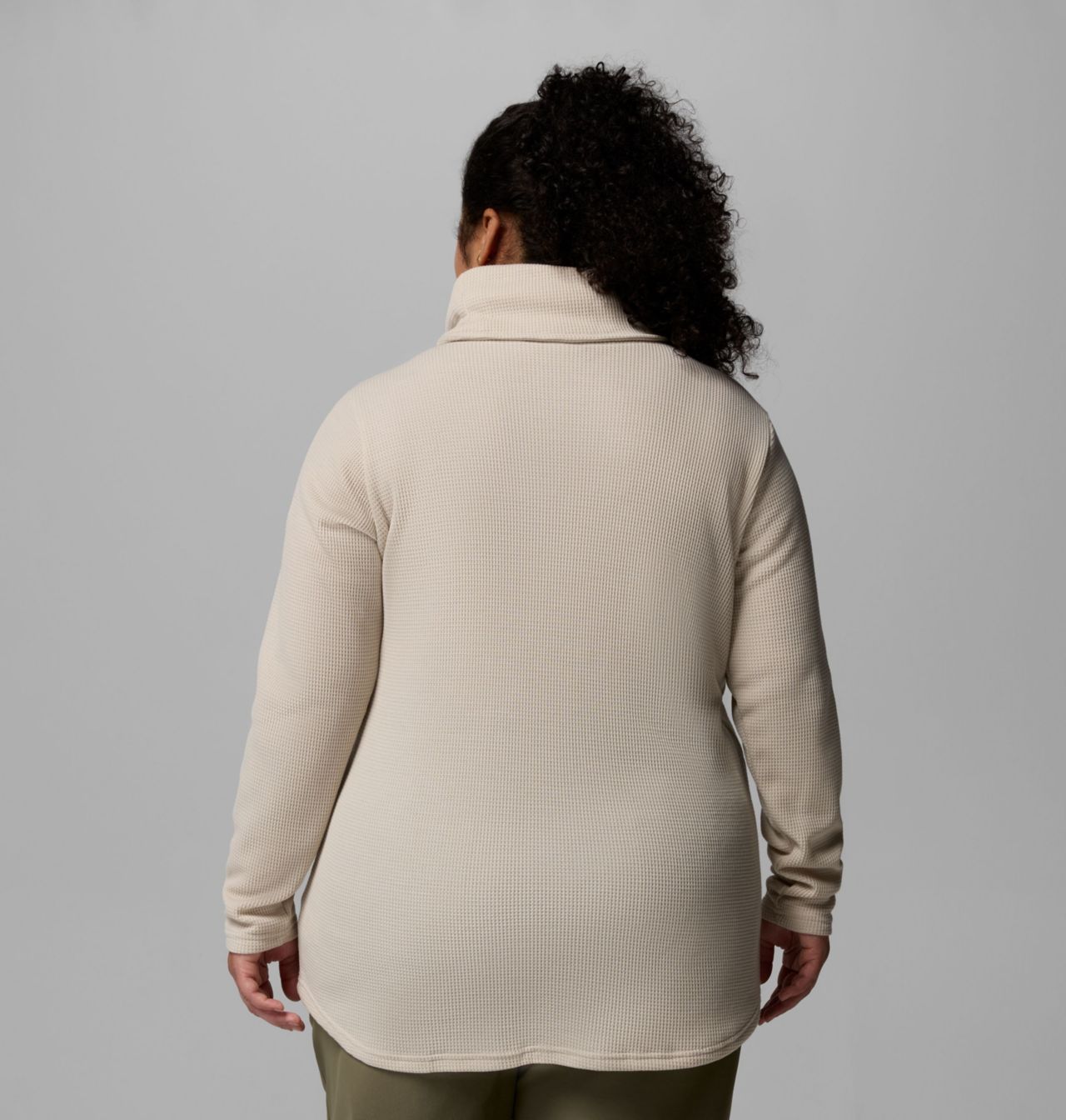 Women's Holly Hideaway™ Waffle Cowl Neck Pullover - Plus Size 3