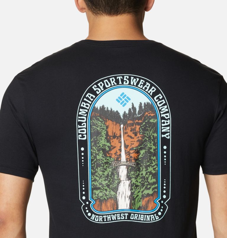 Cavalry Trail SS Graphic Tee, Color: Black, Retro Multnomah Graphic, image 5