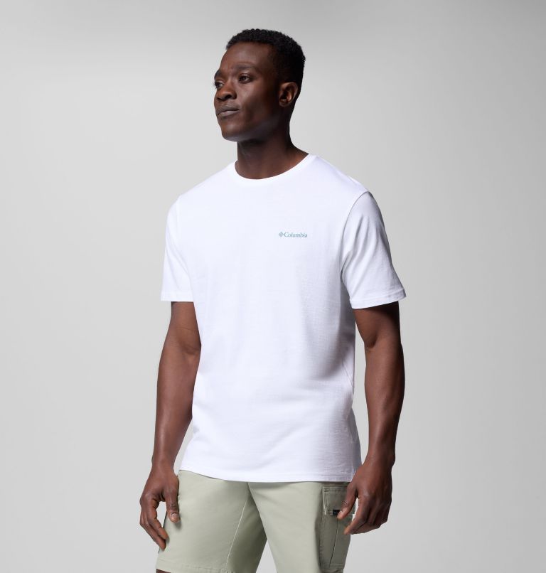Men's Cavalry Trail Graphic T-Shirt, Color: White, 4Peaks, image 4