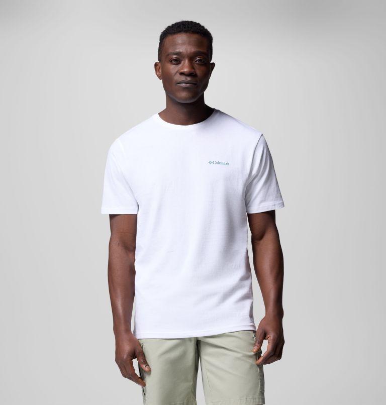 Men's Cavalry Trail Graphic T-Shirt, Color: White, 4Peaks, image 3