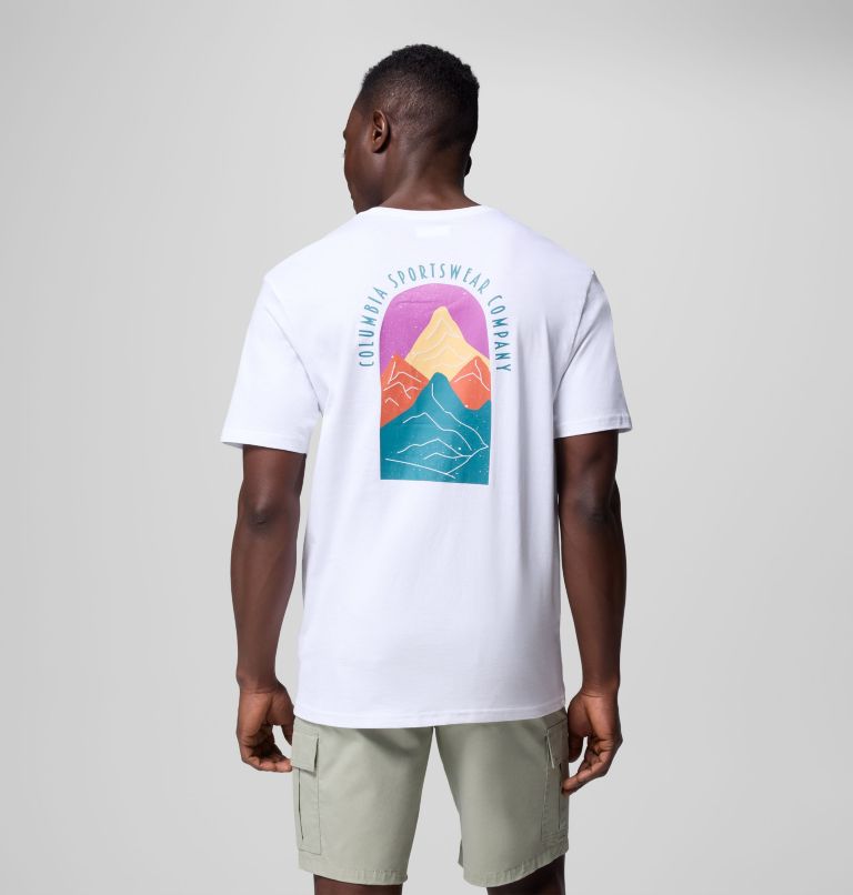 Men's Cavalry Trail Graphic T-Shirt, Color: White, 4Peaks, image 1