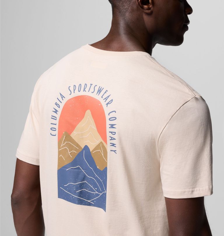 Men's Cavalry Trail Graphic T-Shirt, Color: Dark Stone, 4Peaks, image 6