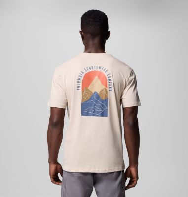 Camiseta estampada Cavalry Trail para hombre, Color: Dark Stone, 4Peaks, image 1