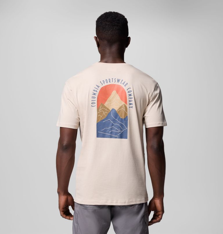 Men's Cavalry Trail Graphic T-Shirt, Color: Dark Stone, 4Peaks, image 1