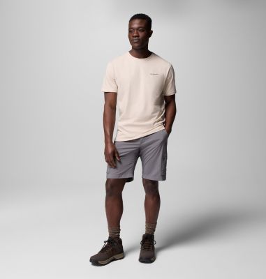 Men's Cavalry Trail Graphic T-Shirt, Color: Dark Stone, 4Peaks, image 2