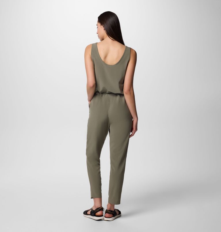 Women's Anytime Tank Jumpsuit, Color: Stone Green, image 2
