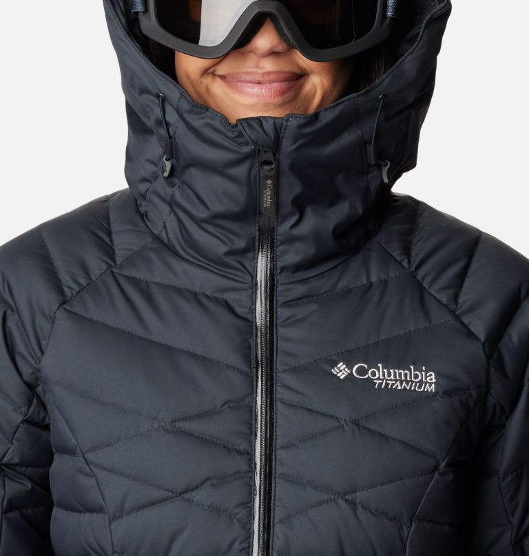 Thumbnail: Women's Roaring Fork Waterproof Down Ski Jacket, Color: Black, image 4