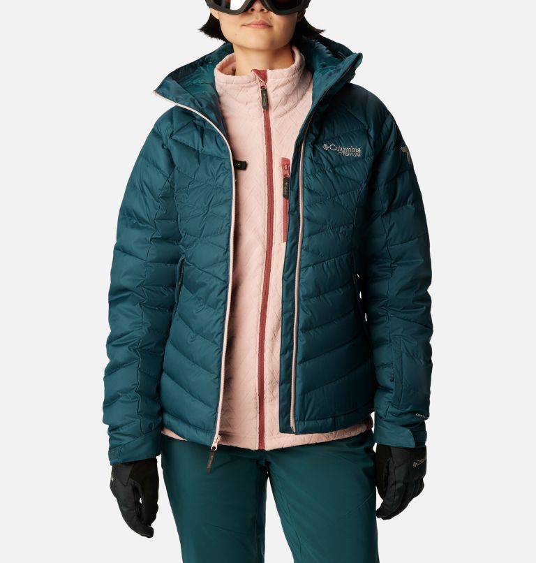 Thumbnail: Women's Roaring Fork Waterproof Down Ski Jacket, Color: Night Wave, image 11